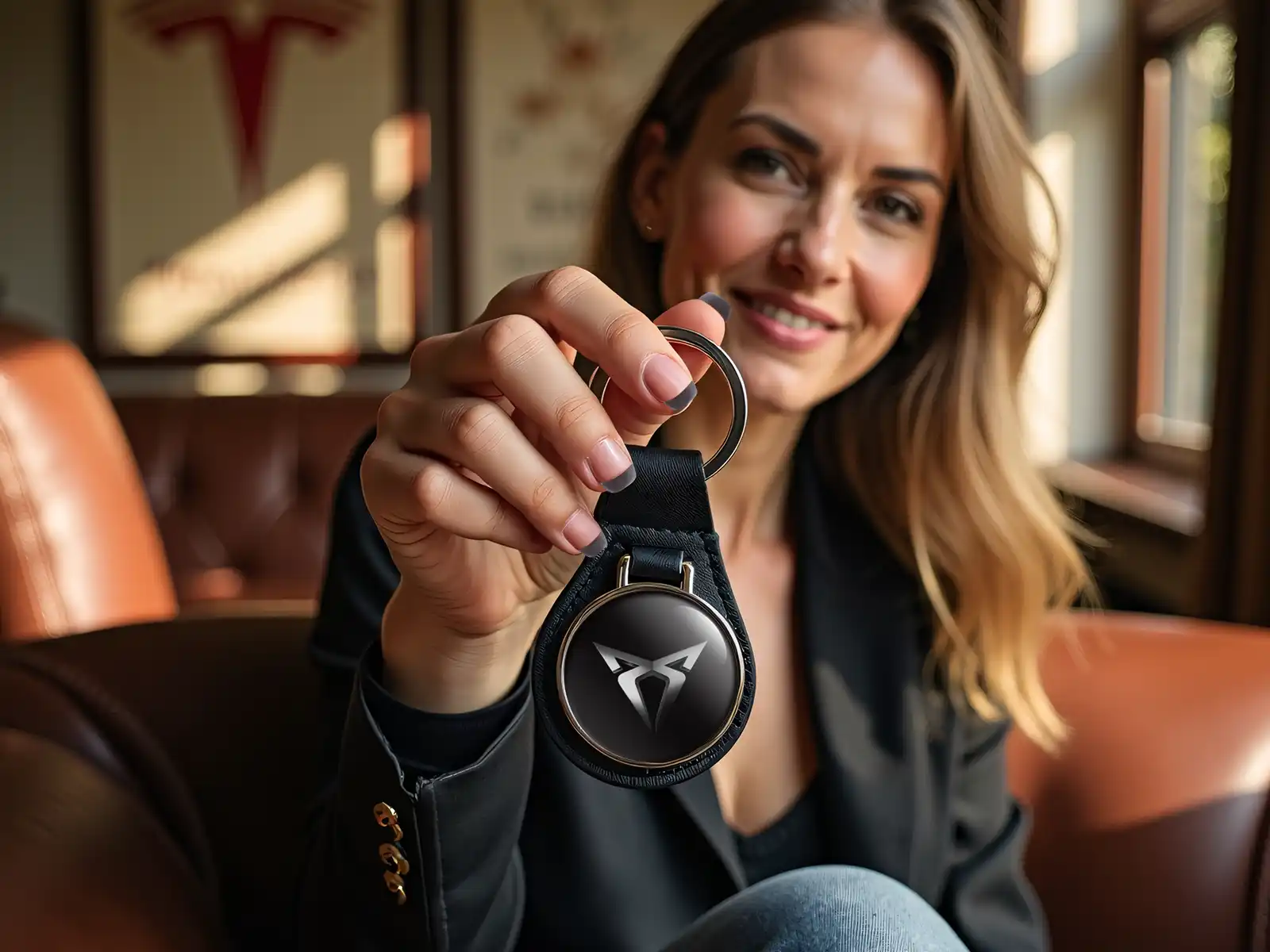 Seat Cupra Personalisierte Leder Schlüsselanhänger Edle Kraft Max